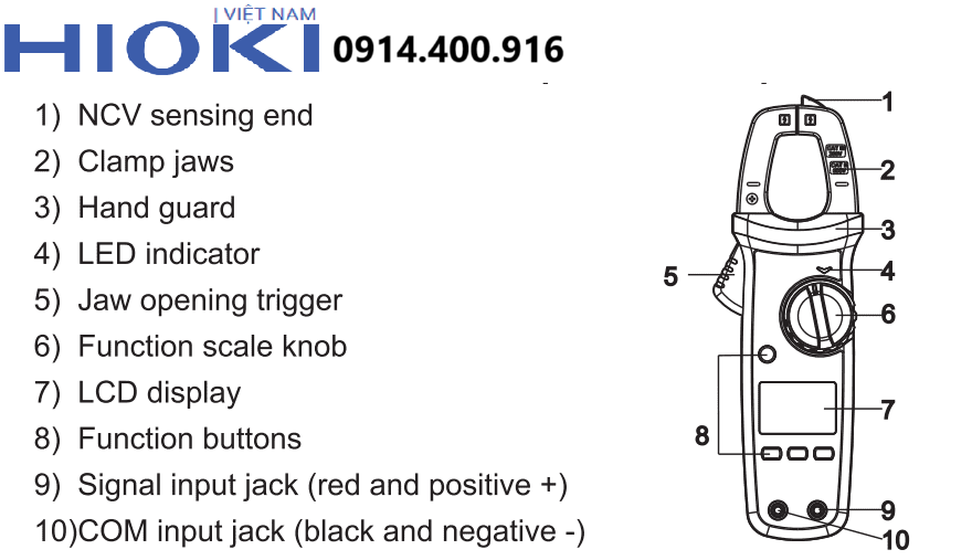 Giới thiệu ampe kìm Hioki